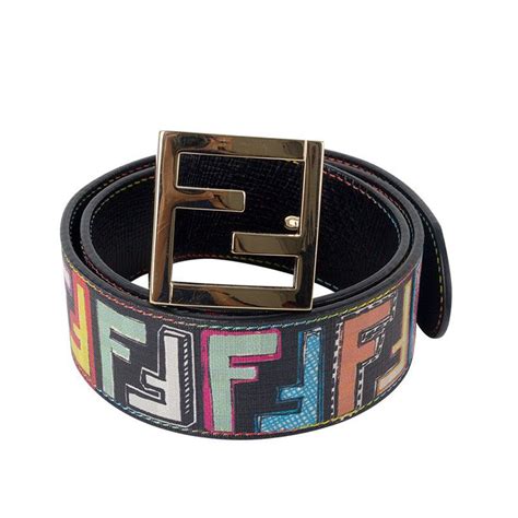 authentic colorful fendi belt|colorful authentic colorful Fendi belt.